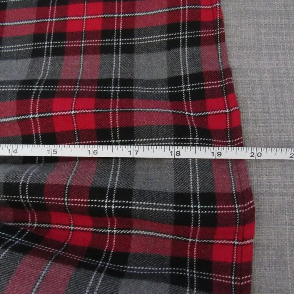 Girls Size 5 Plaid Red Black Jumper Dress Apple Buttons VTG Retro Schoolwear